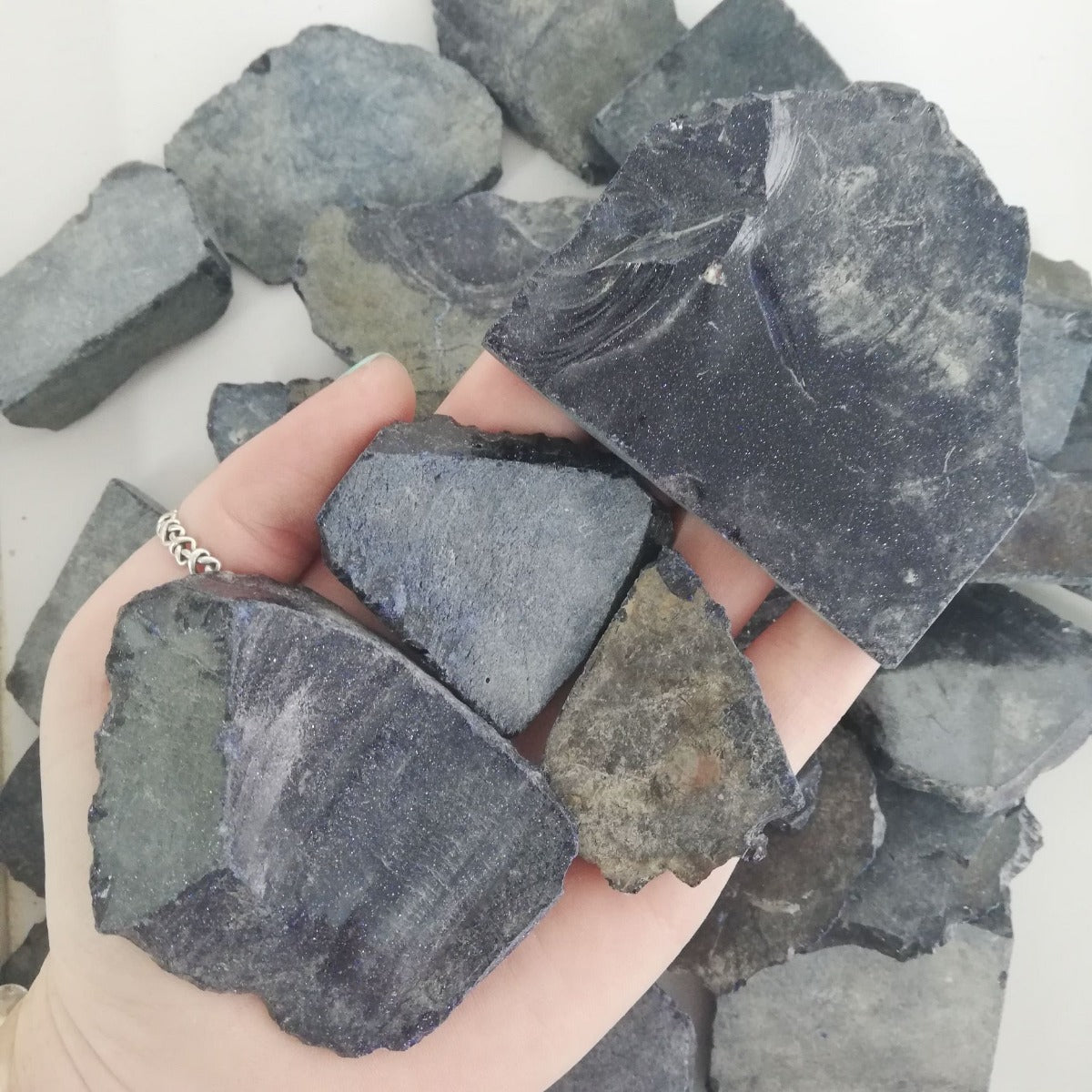 Rough - Slab - Blue Goldstone - 1KG Rough - Slab - Blue Goldstone - 1KG